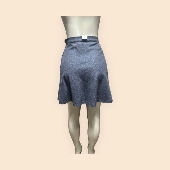 Express Wool Mix Charcoal Gray Skirt Made in Italy Size 3-4 # 1122 - Picture 9 of 11